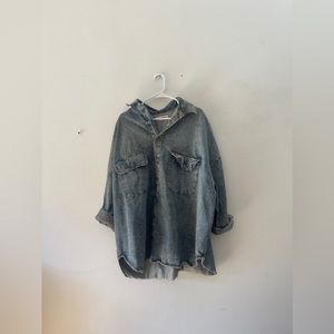The Frankie Shop Dallas Denim Overshirt